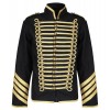Men Silver Gold Military Jacket Drummer Gothic Army Parade Jacket